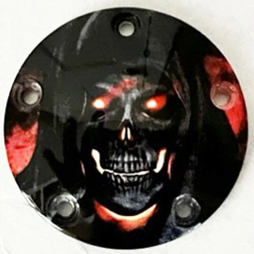 HARLEY DAVIDSON CUSTOM Aluminum Timing Cover Twin Cam 5 Hole Demon