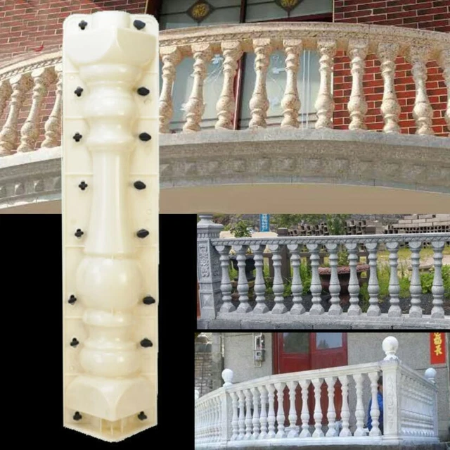 Roman Column Railing GARDEN POOL ROMAN Column Balcony Fence Cement Railing Plaster Concrete ...