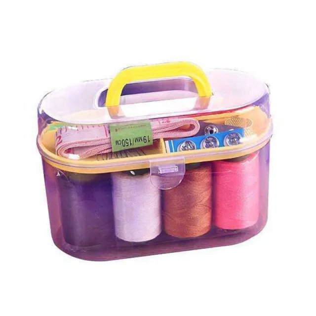 49pcs Sewing Accessories Portable Sewing Box Kitting Needle Sewing Tools Se  ZT