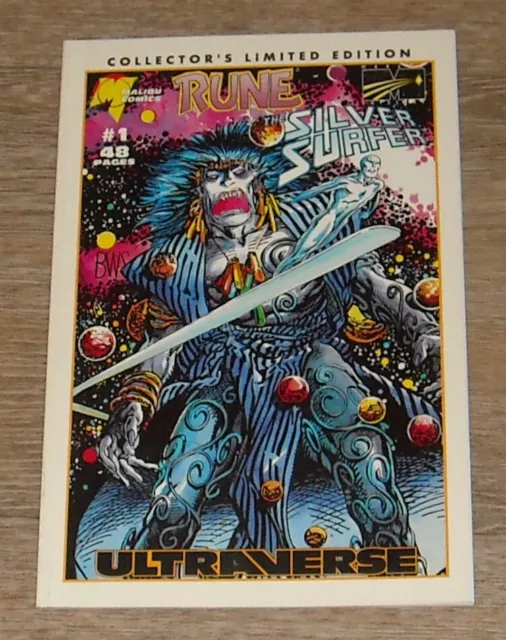 RUNE & SILVER SURFER # 1 MALIBU MARVEL COMICS April 1995 LIMITED EDITION