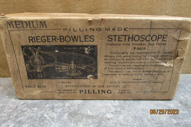 Antique Rieger -Bowles Stethoscope Box 3