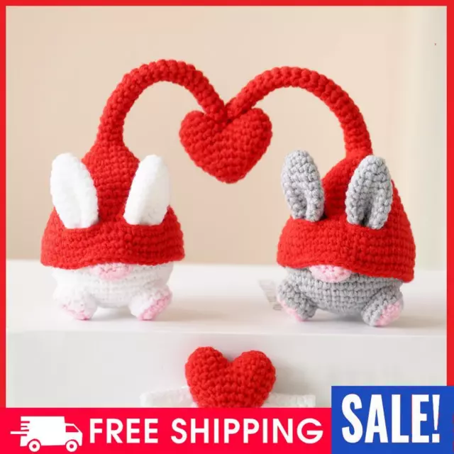 Heart Elf Crochet Starter Kits DIY Knitted Gnome Kit Convenient for Adults Kids