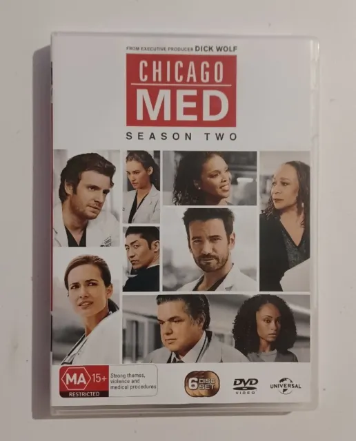 Chicago Med Complete Season 2 DVD Region 2 & 4 Good Condition Free Postage