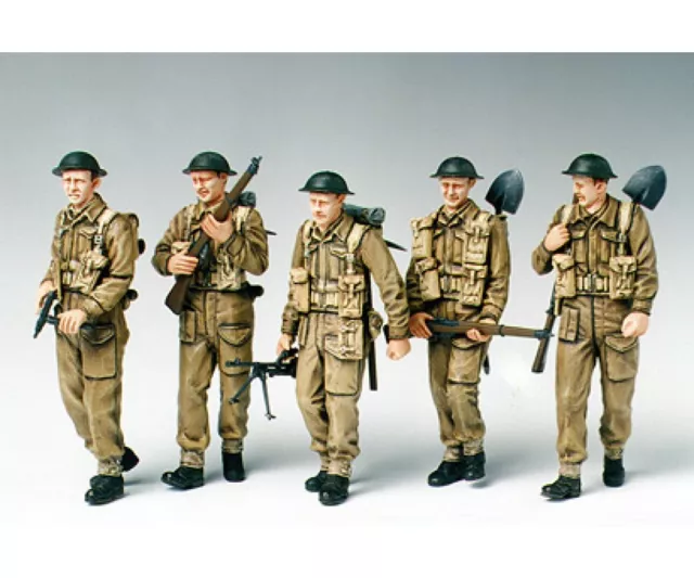 Tamiya WWII Figuren Set Britische Infantie Patrol. 1:35 Plastik Modellbau