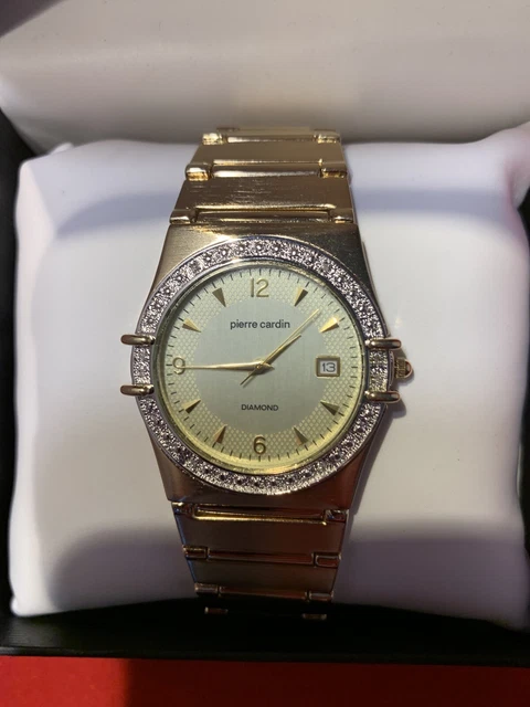 VINTAGE PIERRE CARDIN Diamond PCD 4031TC Broken Ladies Wristwatch