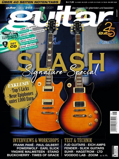 Guitar 08 2021 Avec Gitarre Playalongs Et Signature Spécial Avec Slash