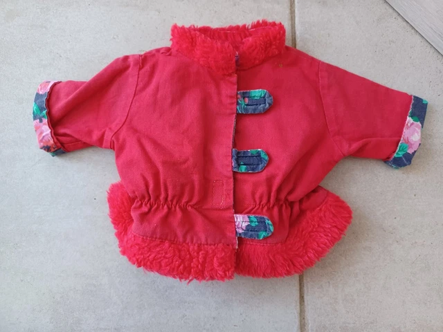 Robe Pour Poupée 40 Cm - Coton Avec Dentelle + Petit Sac - Neuf - Réf. N°134