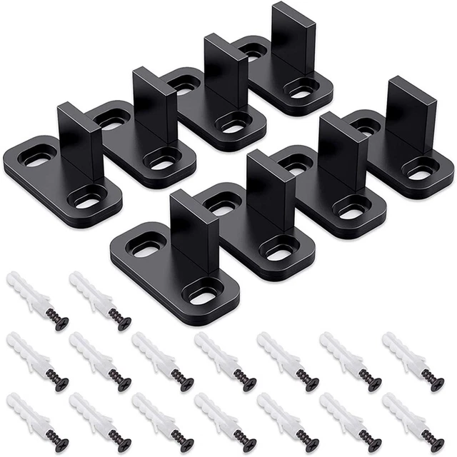 8 Pezzi Guide del Pavimento Porta del Fienile Scorrevole Guide Porta 'Armad F4F7