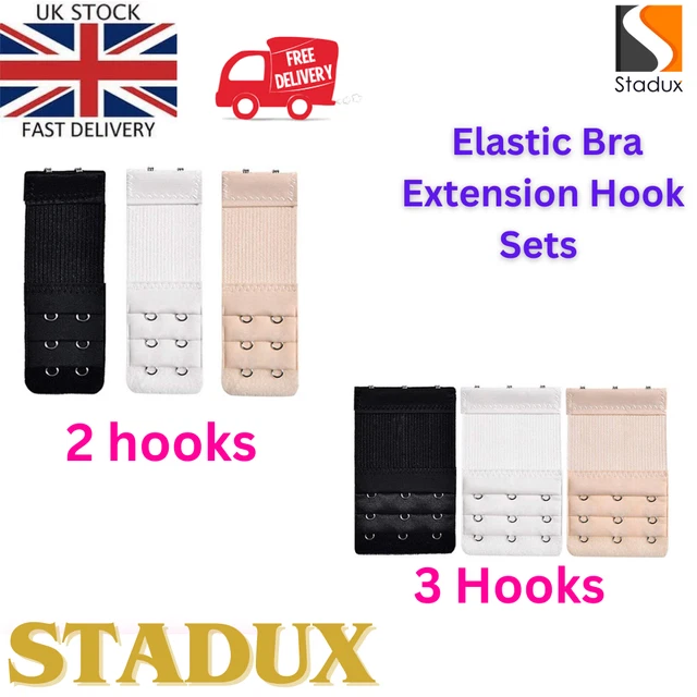 2,3,Bra Hook Extender Elastic Bra Extension Hook Sets & Loop Strap for Maternity