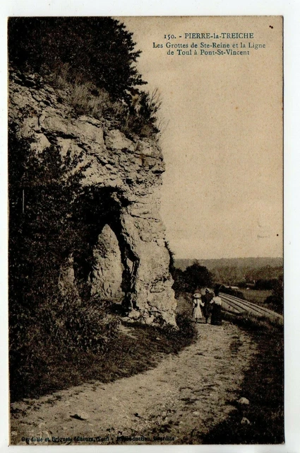 PIERRE LA TREICHE - Meurthe and Moselle - CPA 54 - the caves of St. Queen