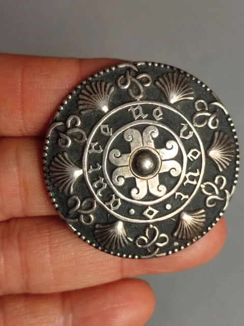 Magnifique Broche Ancienne – Métal Argenté Et Strass (occasion)
