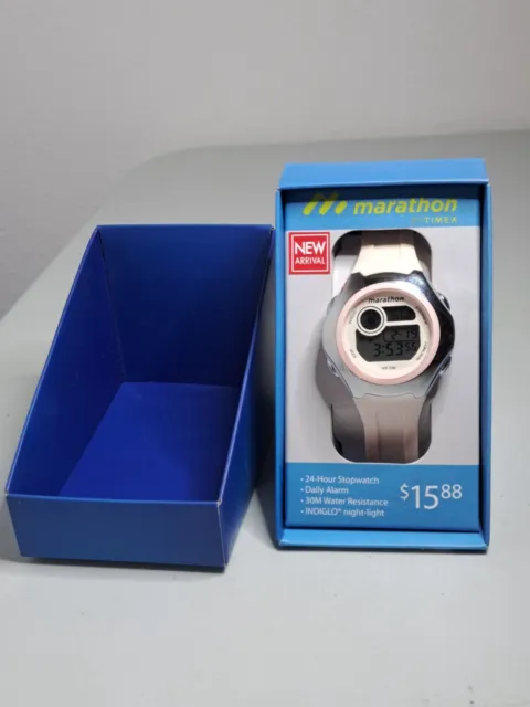 TIMEX Marathon Women's Digital Watch Indiglo Night Lights TW5SM32700- Brand New