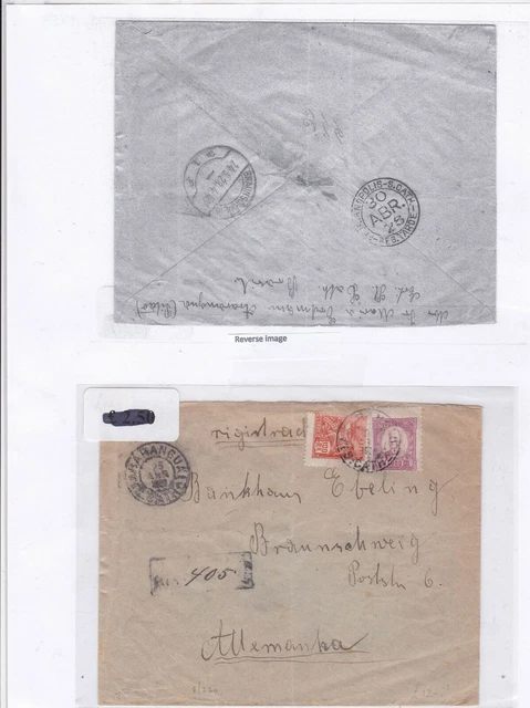 Brazil 1928 airmail stamp cover ref 9237