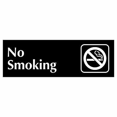 No Smoking Sign Plaque 5 Sizes 30 Colours Prohibited Enforce Regulations