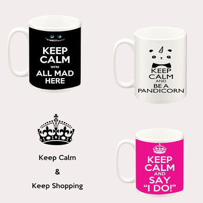 Keep Calm Funny Novelty Gift For Him Her Ceramic Mugs