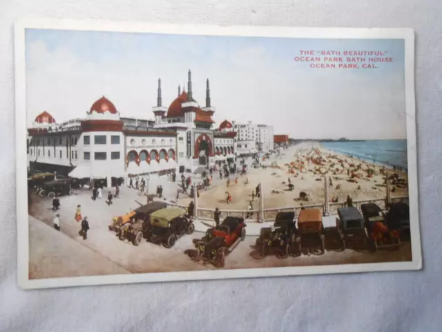 Vintage Postcard - Ocean Park Bath House - Ocean Park, CA