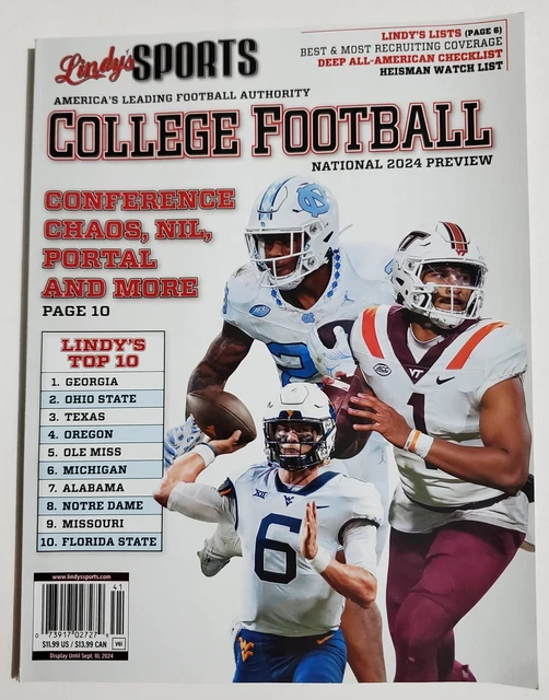 LINDY'S SPORTS College Football 2024 Preview Sept. 2024 11.99