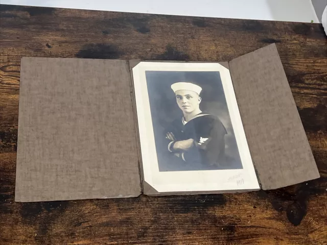 1918 Sailor WWI US Navy Original Photo 10'' x 7'' Collectible