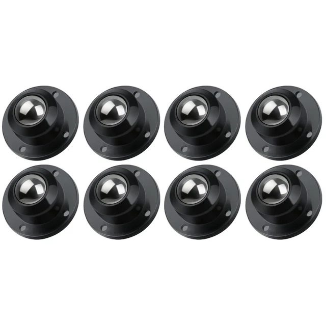 8 Pcs Rouleau Adhésif Roues Pour Meubles Base Mini Poubelles Poulie