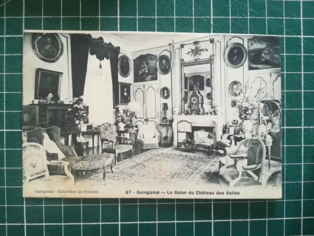 Sa133 CPA Be Circa 1900 Guingamp - Salon of / The Castle Of Salles