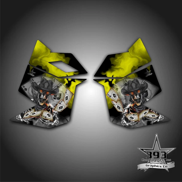 Ski Doo Rev Xp Snowmobile Sled Graphics Decal Sticker Side Panel Outlaw Yellow