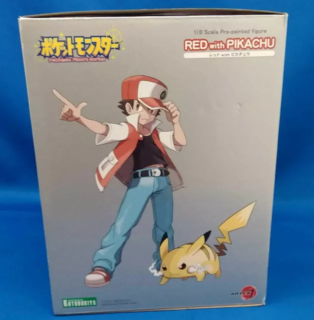 Kotobukiya ARTFX J Pokemon Series Red with Pikachu 1/8 Scale Painted Figure Used