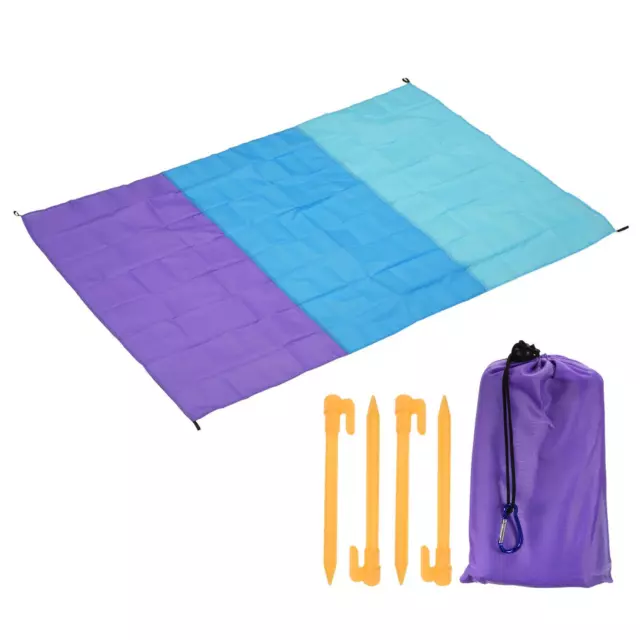 79"x57" Manta de Playa, Impermeable Picnic Estera para Campamento, Claro Púrpura