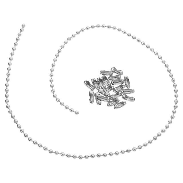 Set 2 Catenelle Per Ventilatore Da Soffitto - Prolunga Pendente Decorativa Con Sfera Perline - Foto 5