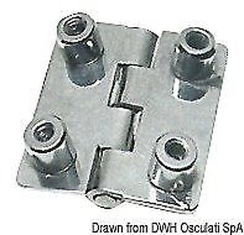 Charnière Inox Aveugle 51x45 Rett Marque Osculati 38.821.02