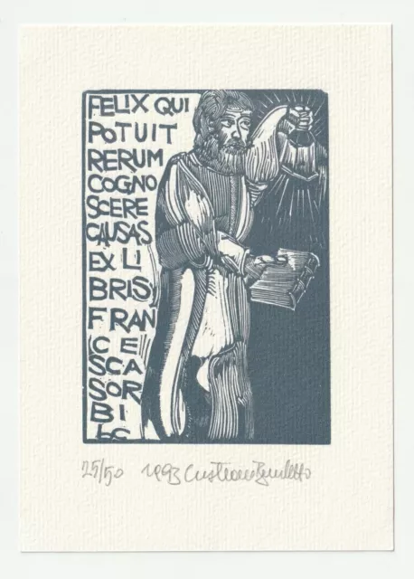 CRISTIANO BECCALETTO: Exlibris für Francesca Sorbi