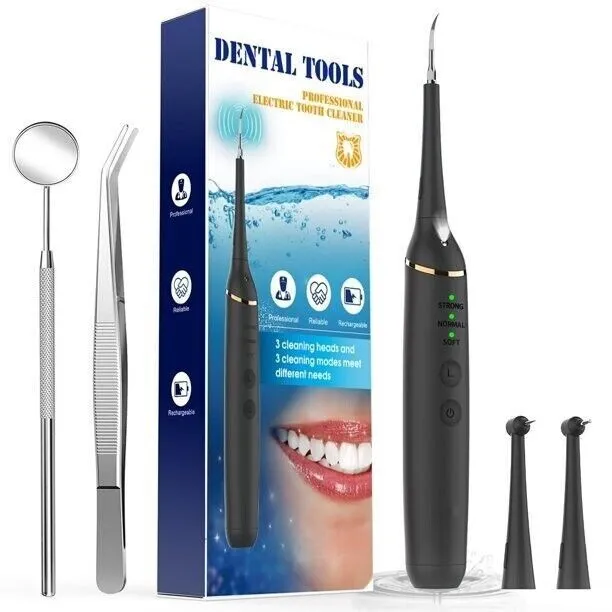 Electric Sonic Dental Scaler Tartar Plaque Calculus Remover Teeth Stains Cleaner 2