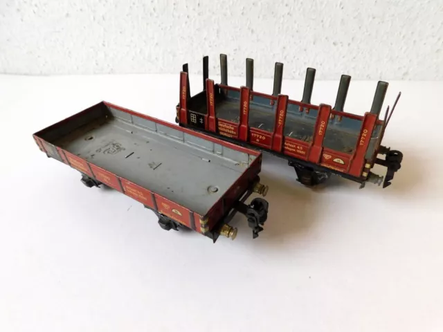 MÄRKLIN zwei GÜTERWAGEN (17720 und 17640) aus den 1930er Jahren für die Spur "0"