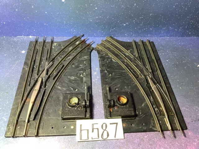 Lionel O27 Train Scale # 1022 Manual Right&Left Hand Switches As Is