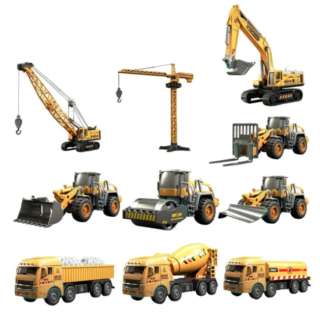 Kleine Baufahrzeuge, technische Lastwagen, Spielzeug für Kleinkinder, Jungen