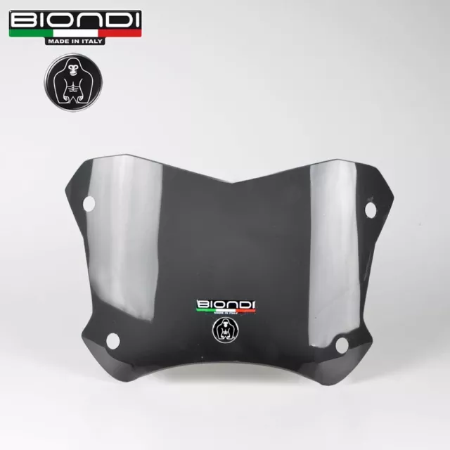Cupolino Parabrezza Sportivo Basso Fume Nero Scuro Biondi Honda Sh 300 2015-2020