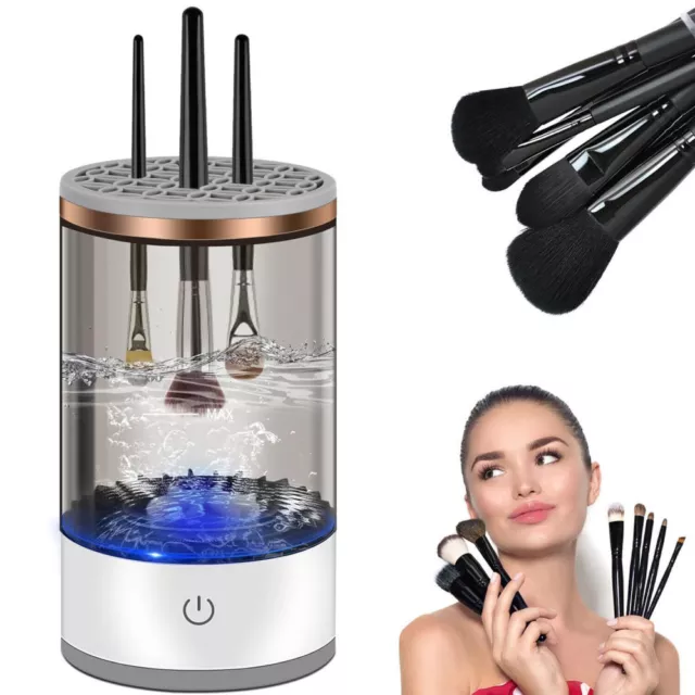 Automatic Brush Cleaner Electric Makeup Brush Cleaning Machine Fast Clean Dryer