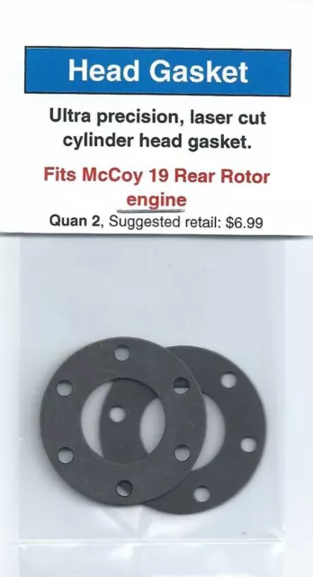 McCoy .19 Rear Rotor Head Gasket 2 Pack NIP