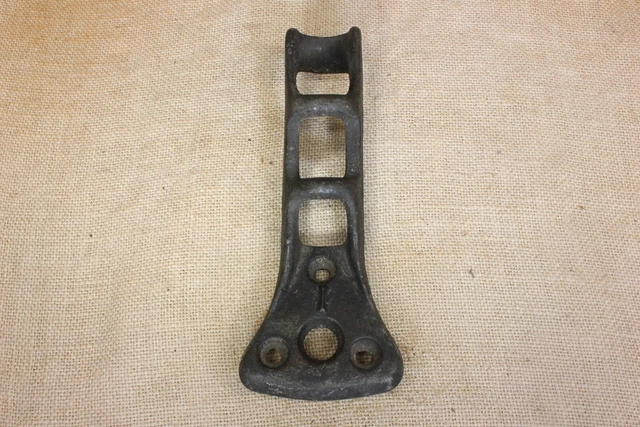 Old Flag Pole Bracket 1" Holder Strong Heavy Duty Galvanized Cast Iron Rustic 23