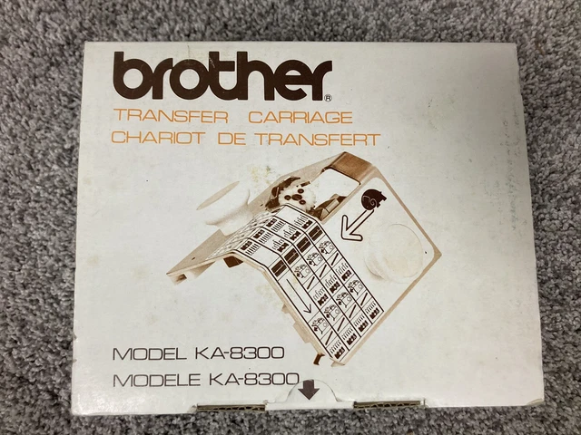 Carro de transferencia Brother para máquina de tejer modelo KA-8300 con caja