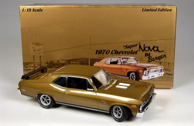 1/18 gmp シボレー スーパーノバ SS by Berger No8027 GMP 1/18 Chevrolet Nova SS by Berger No8027 Brown Model Car
