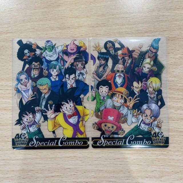 DRAGON BALL ONE PIECE Special Combo Card 40th weekly JUMP DRAGON BALL ONE PIECE Special Combo Card 40th weekly JUMP