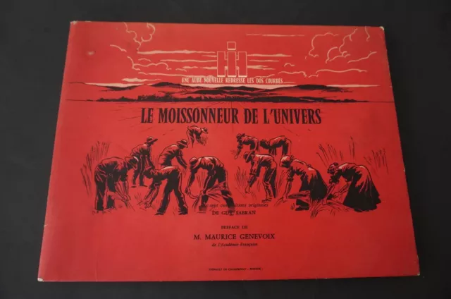 Agriculture Moissonneurs de l'univers M Genevoix illustration Guy Sabran