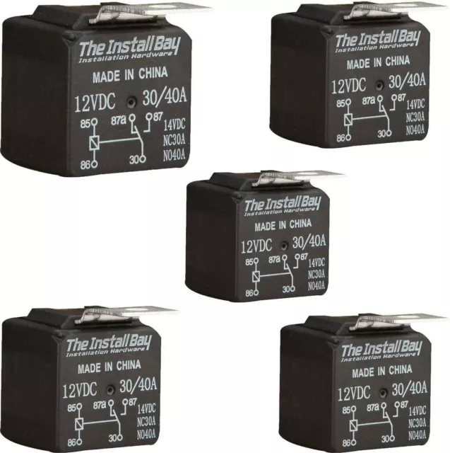 The Install Bay by Metra 100 Pack Economy 12 Volt 30/40 Amp Relay 12V 30A / 40A