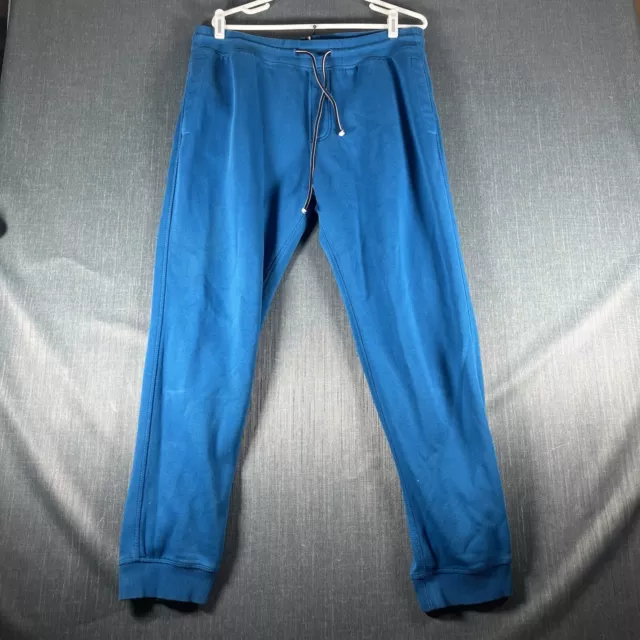 Tommy Hilfiger Mens Jogger Sweatpants Blue Size L Cotton Polyester Drawstring