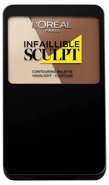 L'oreal Infallible Sculpt Contouring Highlight Palette - Medium Dark (03)