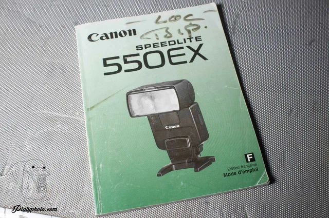 Canon Speedlite 550Ex Mode D'emploi Notice Manual Fr
