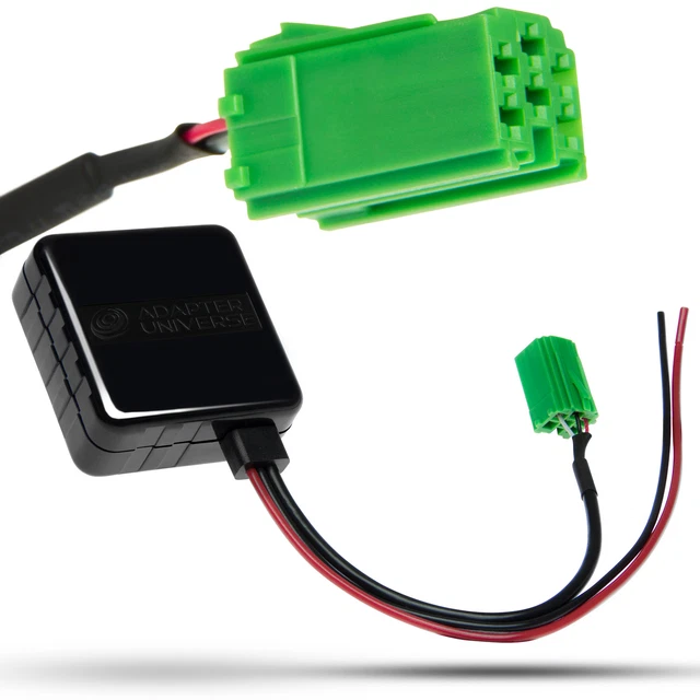 Adaptador Bluetooth Para Coche Renault | Conexión AUX-IN, Filtro De Ruido, Compatible Con Clio, Megane, Scenic (2005-2012)