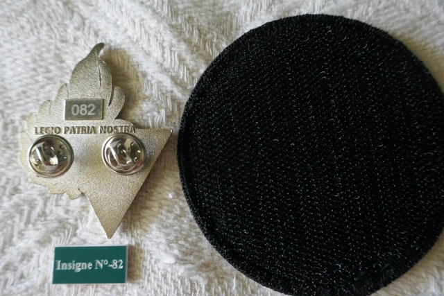 LÉGION ÉTRANGÈRE 2° REP insigne de béret numéroté avec écusson brodé