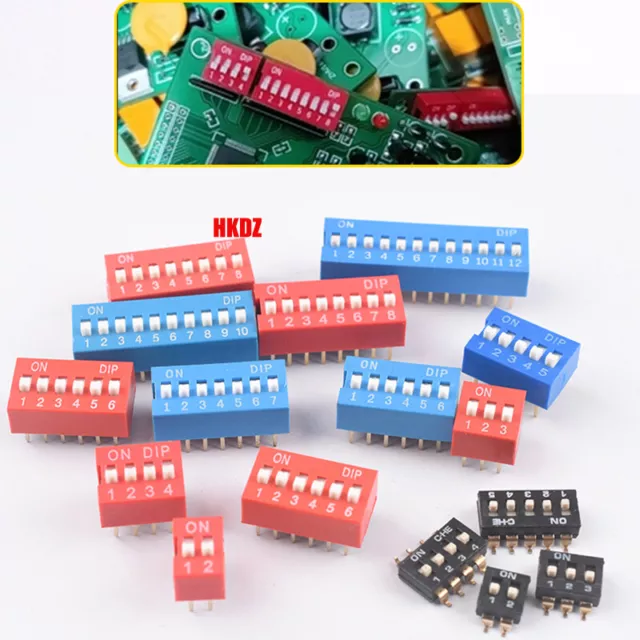 Slide Dip Switch Module 2.54mm DIL PCB Breadboard Toggle Snap Raspberry 1~8 Way