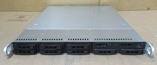 19" 1HE SuperMicro CSE 113 8 Bay Barebone Gehäuse PSU PWS-563 BP